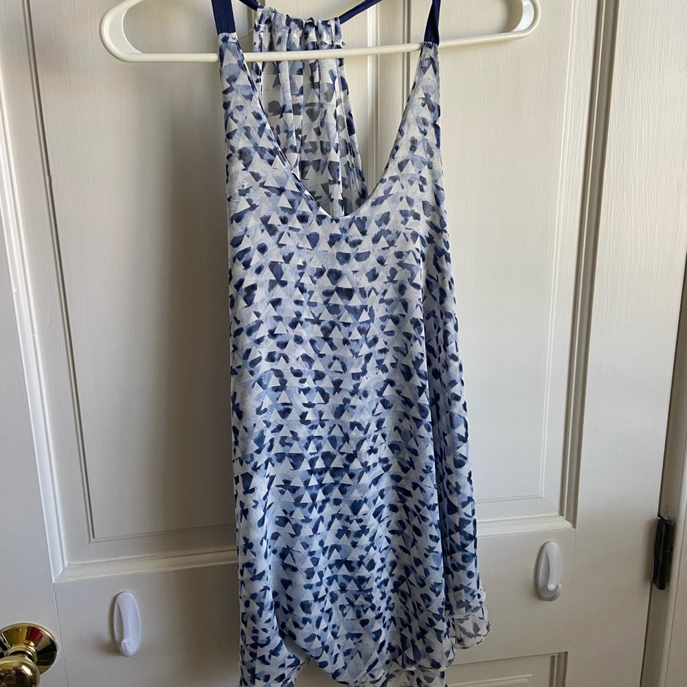 Fabrik Blue Patterned Top